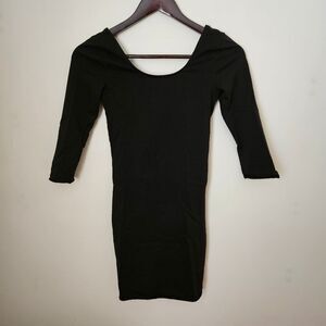 Divided Dress Little Black LBD Mini Fitted Cocktail Casual Neutral Staple